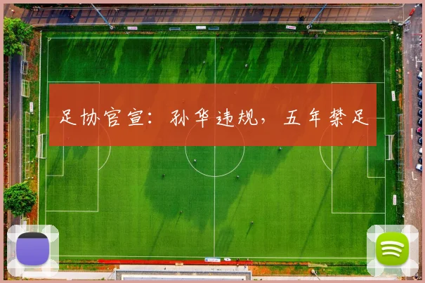足协官宣：孙华违规，五年禁足